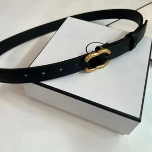 Designer classique femme ceinture de ceinture de mode ceinture de mode 2,5 cm de largeur 6 couleurs pas de boîte avec chemise de robe