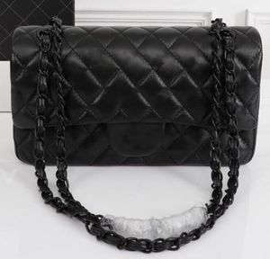 Designertassen Chain Bag geruite flap 5A CF kaviaar schoudertas handtas goud zilveren ketting leer dubbele letter effen kleur gesp vierkante streep dame Modetassen CC