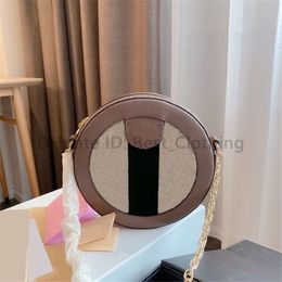 Sac rond Lune Classique Designer Femmes Mode Cercle Épaule avec Arc Vintage Diamant Treillis Rayures Sacs À Bandoulière Métalliques