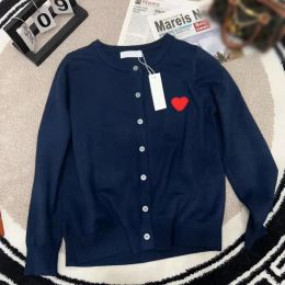 Sweater de diseñador clásico Séter Fi Heart Eye Bordery Cardigan Cardigan Lady Sweatshirt With Letter