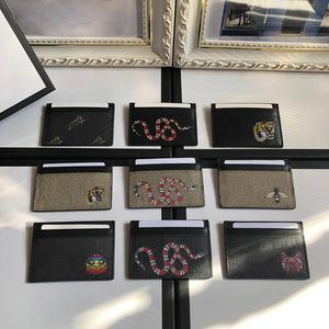 Créateurs de mode classiques porte-cartes Détenteurs de cartes de crédit en cuir de vachette Ultra Slim mens Wallet Packet porte-monnaie Pour hommes Femmes taille w10 * h7