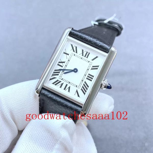 Diseños clásicos versión nueva op designer watche para Ladies Watch White Dial 33mm 27mm VK Cuarzo Cronógrafo Working Leather Strap Bands Relojes de mujer