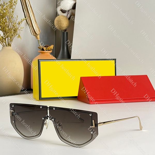 Gafas de sol clásicas con letras de diamante Gafas de sol de diseñador para mujeres Gafas de sol de protección facial de alta calidad Gafas de sol de lujo para exteriores con caja