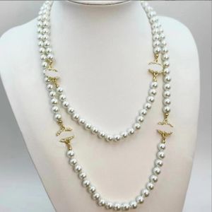 Klassieke diamant parelletter hanger kettingontwerper Hoogwaardige charme mode ketting dames ketting trouwdag sieraden cadeau