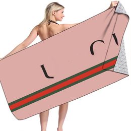 Serviette de plage imprimée lettre de vente directe classique serviettes de bain drapées de siège de plage de natation imprimées