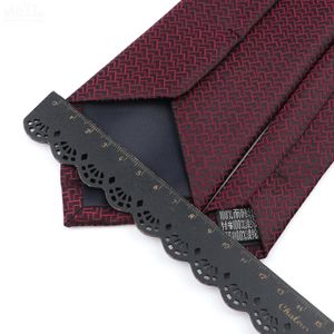 Klassieke stippen nekbanden voor mannen casual pakken stroping gravatas roodblauwe heren 8 cm stropdassen zakelijke bruiloft shirt jurk tie