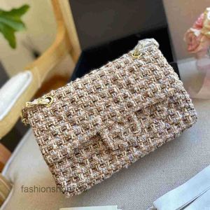 Klassieke Dubbele Flap Tweed Crossbody Tassen Frankrijk Merk Vrouwen Hoge Kwaliteit Gewatteerde Matelasse Ketting Schoudertassen Mode Multi Pochette Ontwerp