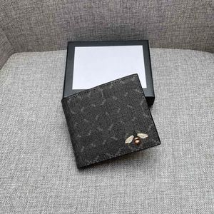 Classic Double Letter Wallets Designer Tiger Dieren Gedrukt Portemonentes Geldclips Creditcardhouder Coin Purse met doos