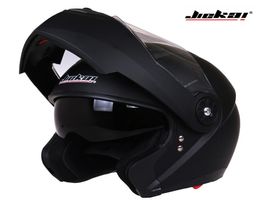 Casco de motocicleta de doble visor clásico Jiekai 115 Modelo Flip Up Motorbike Helmet Dot aprobado Casco4693306
