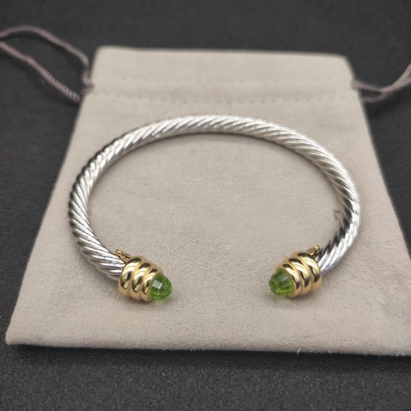 Pulsera de joyería de diseñador de DY clásico para hombres plateado plateado plateado brazalete de alta calidad Fashon 2024 joyas de moda damas pulseras regalos de Navidad zh153 e4