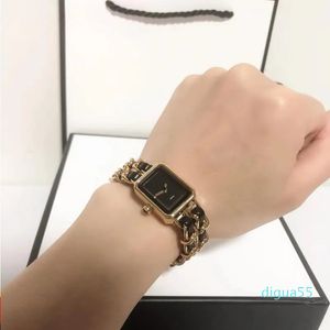 klassiek elegant designer horloge dames automatisch mode eenvoudig horloges 30 mm vierkant volledig roestvrij staal dames goud zilver kleur