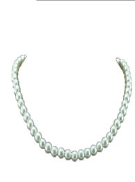 Collier de perle classique blanc élégant de 75 mm de diamètre pour femmes hommes adolescents Banquets de mariage Colliers Trend9046788