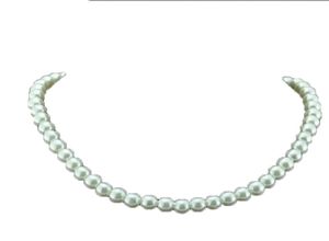 Collier de perle classique blanc élégant de 75 mm de diamètre pour femmes hommes adolescents de mariage Colliers de banquet Trend7589541