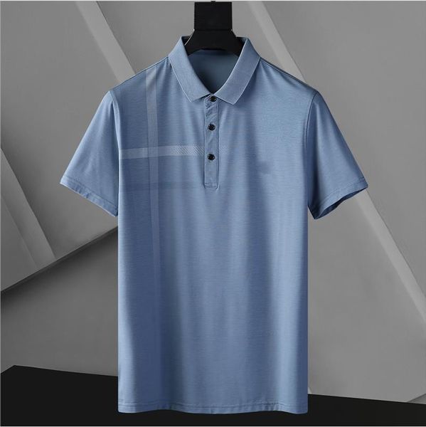 Camisas de polo de bordado clásico al por mayor para hombre Tb Polos Camisa de hombre de negocios transpirable informal Tamaño M-XXXL