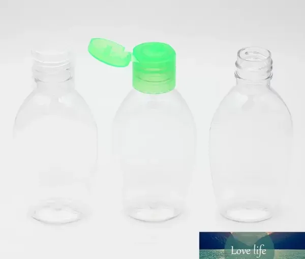 Bouteilles de lavage des mains vides classiques Bouteille de désinfectant pour les mains instantanée 50 ml Bouteille en plastique PET pour désinfectant avec capuchon rabattable