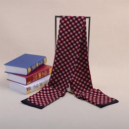 Écharpes et châles longs et châles pour hommes classiques européens élégants Foulard pour hommes d'affaires Silencieux doux et confortable259M