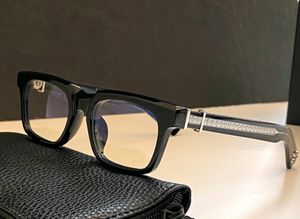 Zilver zwart klassieke bril glazen frame tot ziens in de thee optische bril mannen mode zonnebril frames met doos