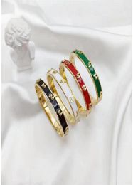 Bracelets de mode classiques Femmes Braceuses de luxe Bracelet Multicolor Bijoux Crystal 18K Gold plaqué acier inoxydable Love GI5709638