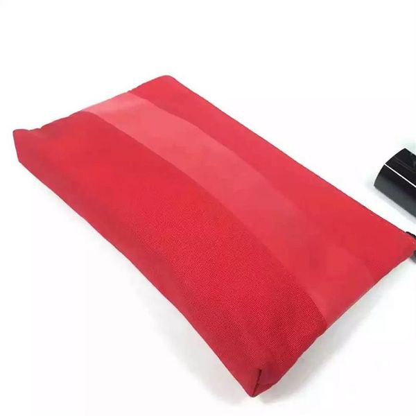 Mode classique C Femmes sac de maquillage en toile rouge rouge à lèvres boîte de rangement de balles cosmétiques étui de toilette pour dames articles WOGUE préférés vip307z