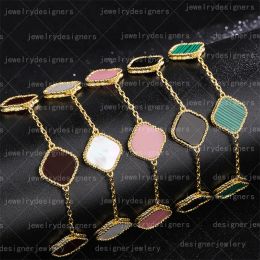 Classique Mode Charme Bracelets 4Four Leaf Clover Bangle Designer Bijoux 18K Or Bracelet pour Femmes Hommes Chaîne bijoux élégants G