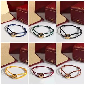 Klassieke modeontwerper voor damesmerk single ring sier paar touw hoge kwaliteit goud armbandcadeau