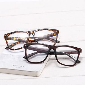 Klassieke mode bril frame plastic met duidelijke lenzen optische eyewear 4 kleuren unisex designer groothandel