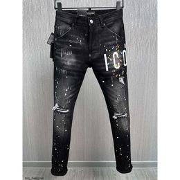 dsquared2 dsquared 2 d2 dsq2 Вы Classic Fashion Man Jeans Hip Hop Rock Moto Mens Design décontracté Conception de jean skinny en détresse en détresse 2034 DSquares DSQUDITYS 2 DSQ