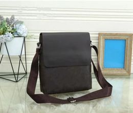 Bolsos de mensajero clásicos de moda para hombres, bolso cruzado para la escuela, bolso de hombro informal portátil con polvo