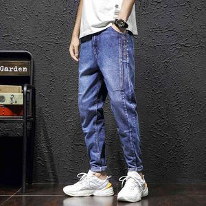 Jeans droits amples pour hommes de la mode classique quatre saisons pantalons en denim extensible décontractés pour hommes pantalons sarouel de marque haut de gamme G0104