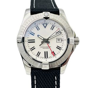 Montre pour hommes de mode classique 43mm bracelet en nylon concepteur multifonction automatique mécanique affaires saphir cristal résistant à l'eau