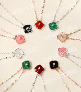 Klassieke mode hanger kettingen voor vrouwen elegante cz vier blad klaver medeled diamanten ketting van hoge kwaliteit chokerketens desig5270797