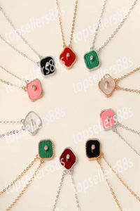 Klassieke mode hanger kettingen voor vrouwen elegante cz vier blad klaver medeled diamanten ketting zeer kwaliteit choker ketens desig2082688