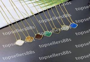 Klassieke mode hanger kettingen voor vrouwen elegante klavertje vier medaillon ketting zeer kwaliteit choker kettingen ontwerper juweel9375376