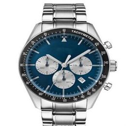 Classic Fashion Quartz Chronograph Men's Watch Trophy Herrenuhr 1513630 Analog Multifunktion Edelstahl Silber B263Q
