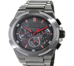 Classic Fashion Quartz Chronograph Men039s Watch Supernova Gun Metal Edition Watch 1513361 Box5300387