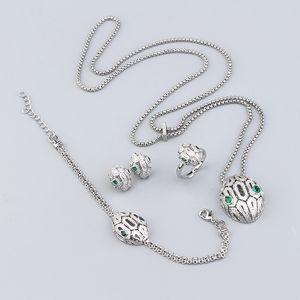 Klassieke mode zilveren goud diamant hangers lange kettingen ingesteld voor dames trendy luxe designer sieraden armband feest kerstbasis geschenken meisjes verjaardag