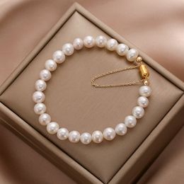 Bracelets de perle de pierre naturelle de brin de mode classique pour femmes