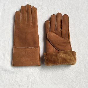 Moda clásica mujer guantes de lana nueva guantes de cuero 100% lana en muchos colores269O