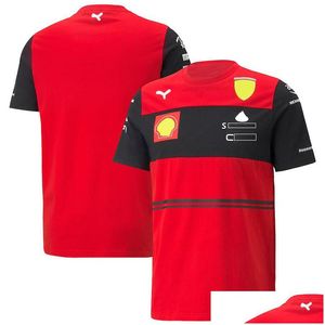 Camiseta clásica Ferrari F1 Ropa Forma 1 Fans Deportes extremos Ropa transpirable Top de gran tamaño Manga corta Entrega directa personalizada Dh3Jc