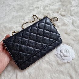 klassieke flap clutch tassen luxe hoge kwaliteit echt lederen bakken handtas dames heren designer tas pochette cross body gewatteerde kaviaar stad vakantie schoudertassen