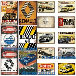 Classique France voiture métal peinture personnalisée affiche murale peinture PUB chambre Bar hôtel décor 20 cm x 30 cm Woo