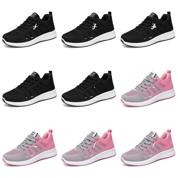 Classic Gai Running Shoe Designer Chaussures de course pour femmes Noir plat et Whit69512