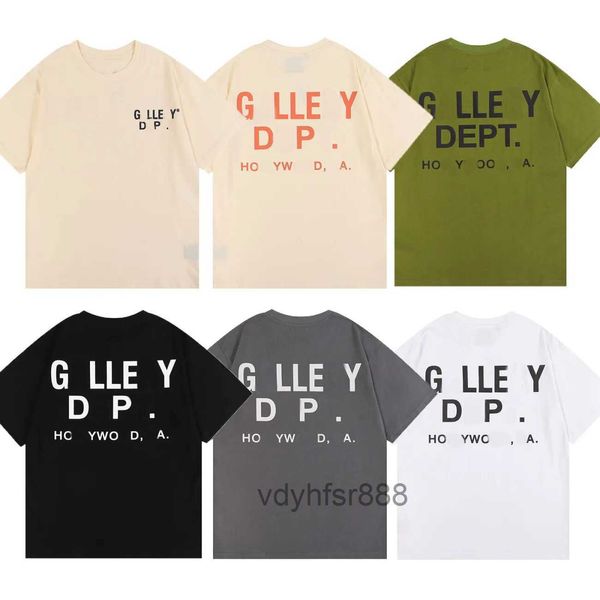 Classic Gally Tees Camisetas de moda Hombres Mujeres Diseñador Camisetas Departamentos Algodón Camisa blanca Departamento 43P2