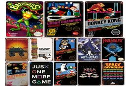 Classic Gaming Video Game Metal Painting Poster Tin Sign Wall Stickers Super Anime Movie Vintage Man Cave Gamer Room Decor Plaque 3583361