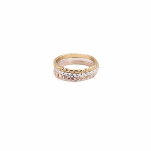 Klassieke Gear Ring Simple Klinknagels Oppervlaktestijl Goud Zilver Rose Drie Kleur Optioneel Geschikt voor mannen en vrouwen