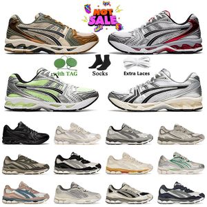 Classic Gel NYC Running Shoes Men Sports Gel Kayano 14 Bajo Gel 1130 Runners Cream Negro Metálico Metálico Clay Clay Canyon Pure Silver Women Women Trainers Eur 45 Eur.