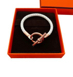 Classique Glenan cuir cuivre bracelets de charme France marque de haute qualité dame argent dames bracelet en or rose bijoux de luxe femmes 4224301