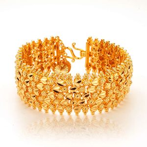 Bracelet classique plaqué or en forme de cœur pour femme, chaîne cubaine de styliste, cadeau de fiançailles, de mariage, bijoux à la mode