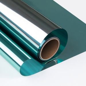 Klassiek Groene venster Film UV-bescherming Vinyl Static Cling Reflective Solar Film Privacy Window Tint voor thuis glazen stickers