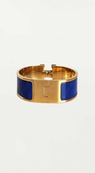 Bracelet classique de créateur de bracelet 18K bracelet en émail de marque de luxe en or 18K